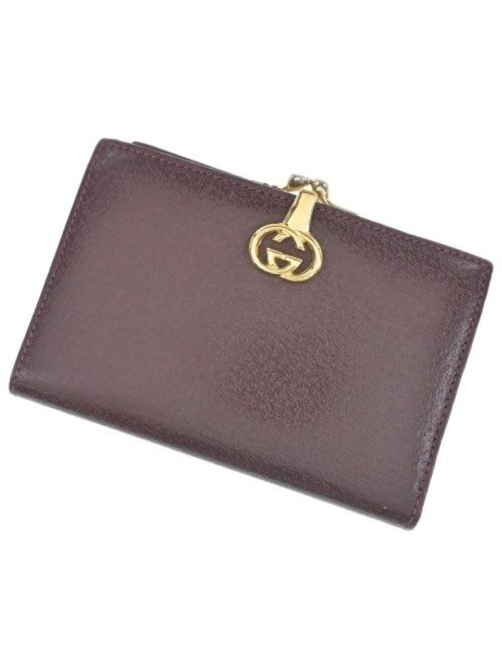 Gucci Leather Bifold Wallet Vintage Coin Purse